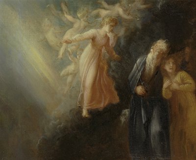 Prospero, Miranda and Ariel, from The Tempest, Act I, Scene II by Thomas Stothard